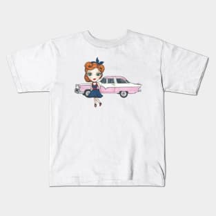 Rockabilly Girl Kids T-Shirt